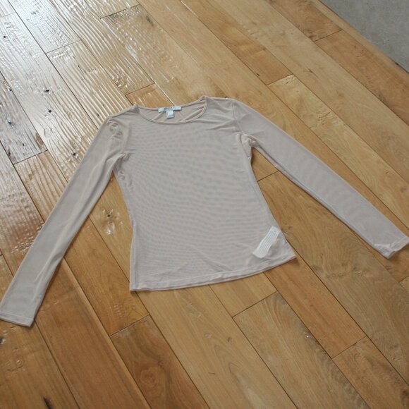 Forever 21 Sheer Long Sleeve Blouse Size Large (NWOT) - Picture 1 of 7